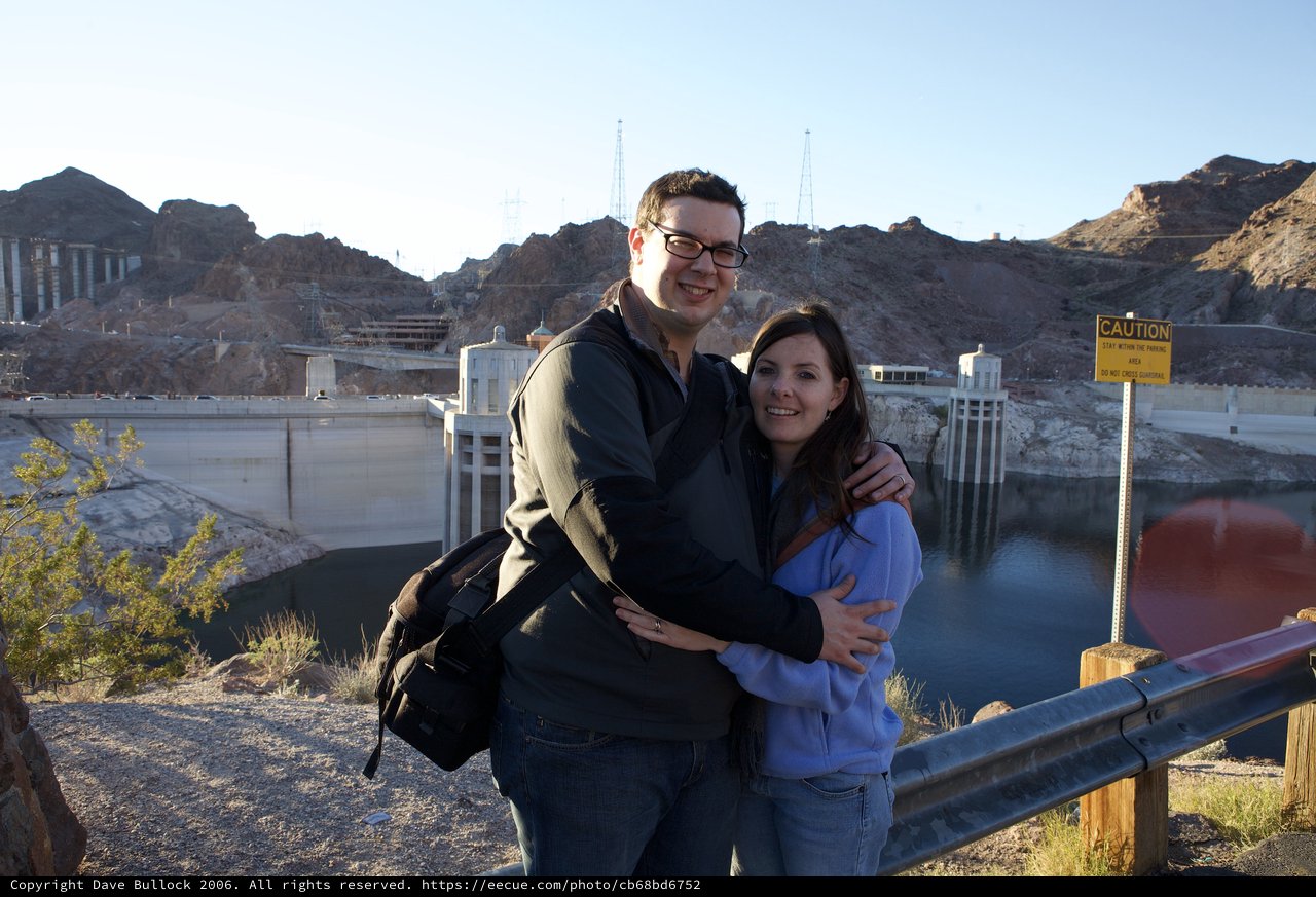 Couple Embracing at Hoover Dam Overlook
