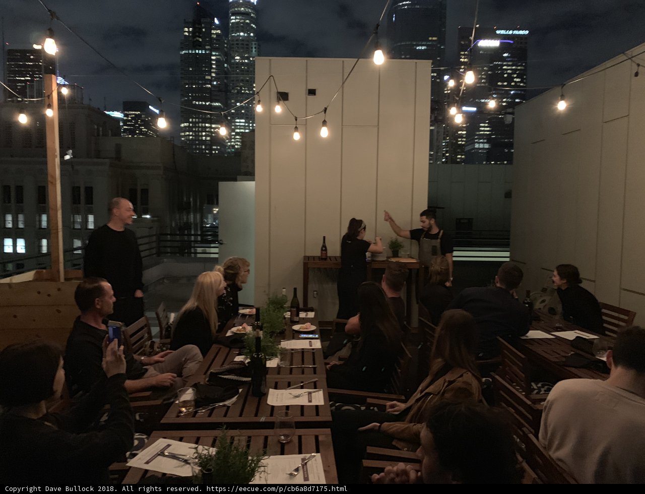 Dinner Amongst the City Lights