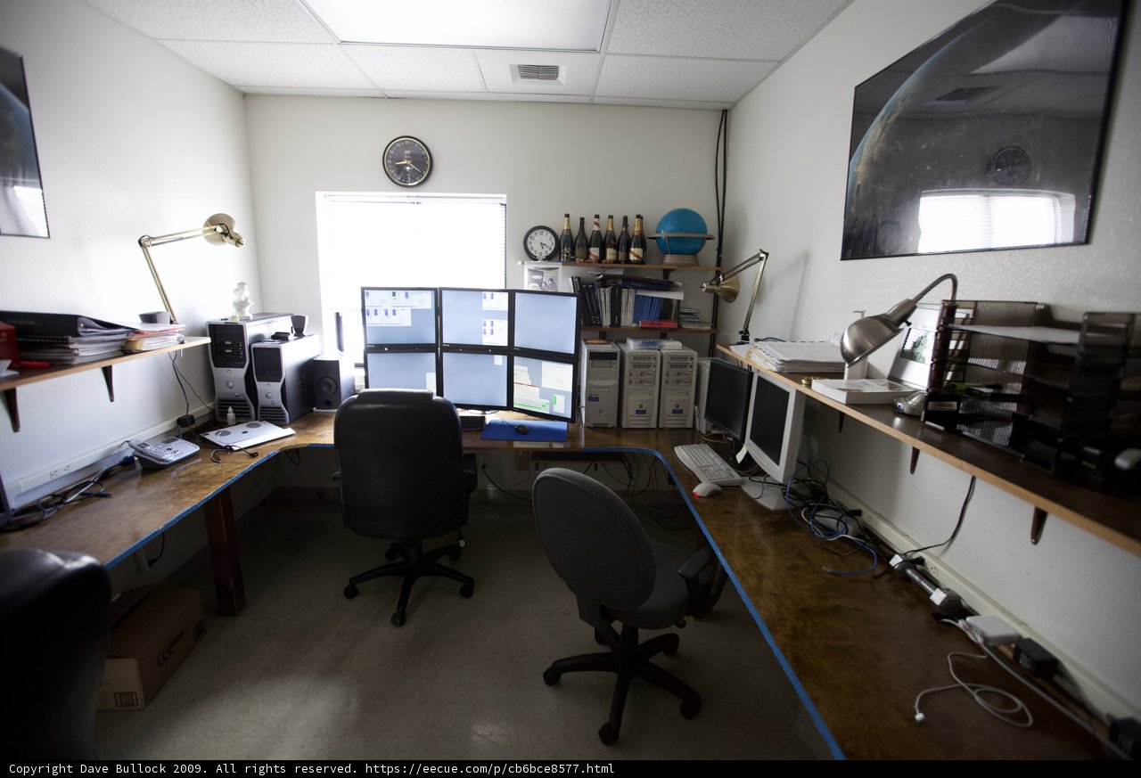 Dual Monitors and Computer on Desk