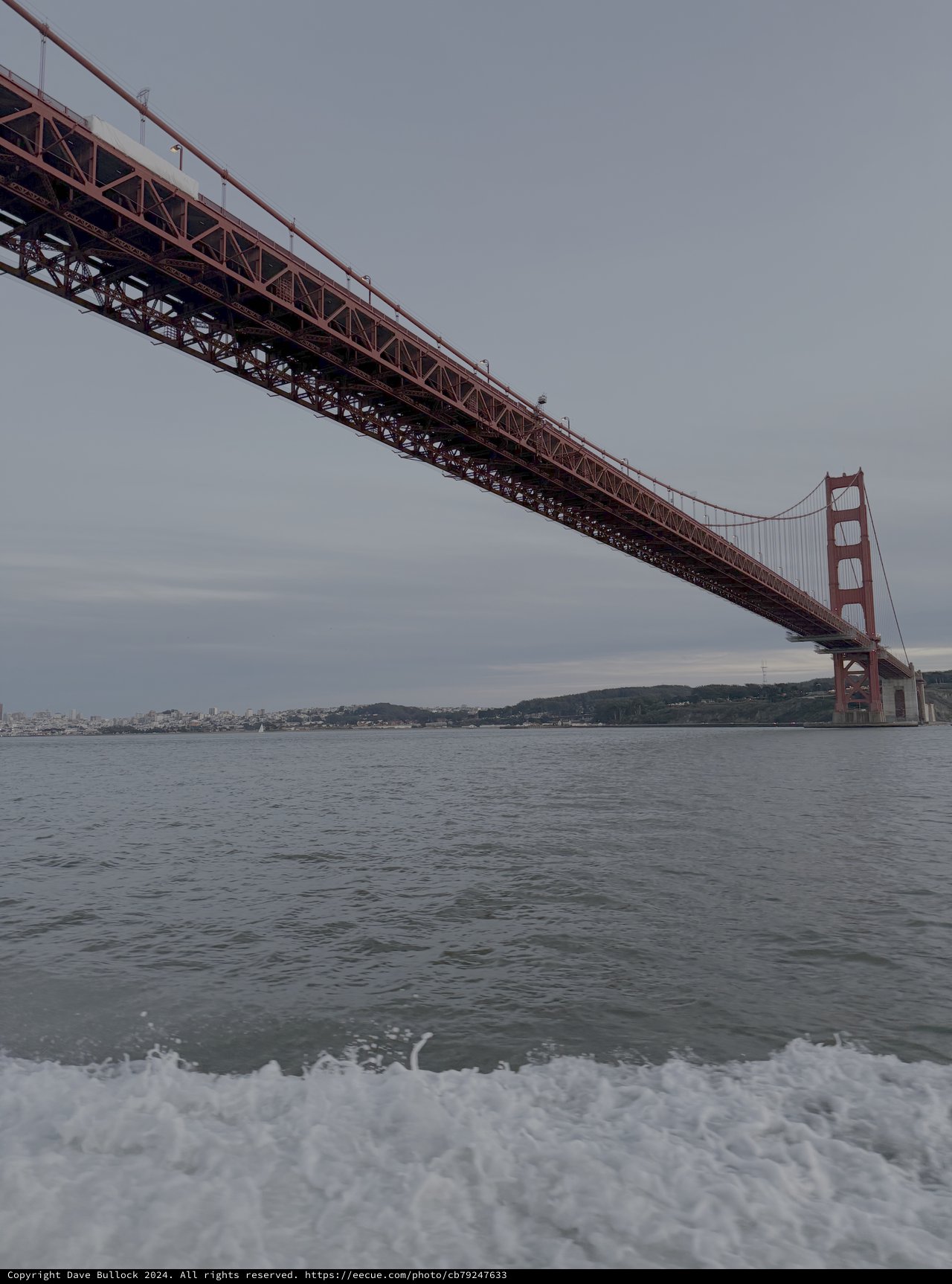 Golden Gate Bridge from Water Level