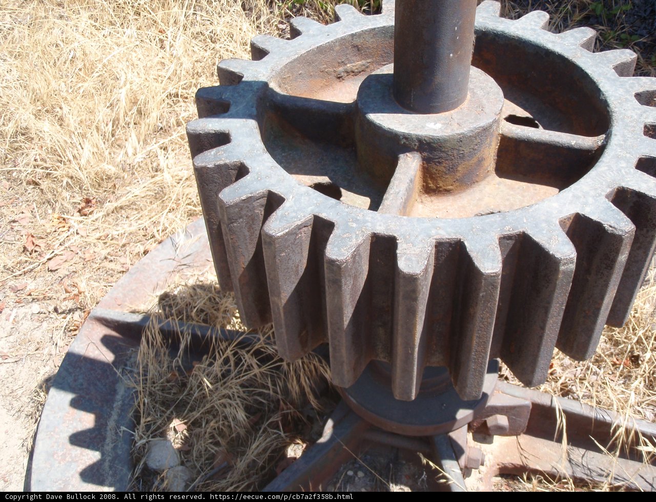 Rusty Gear in Abandoned Field
