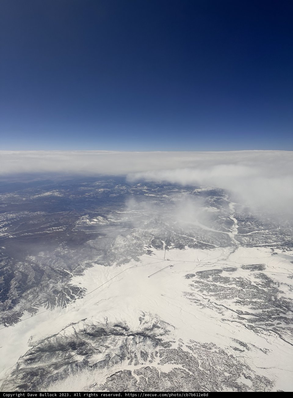 Space's View of Snow-Capped Peaks