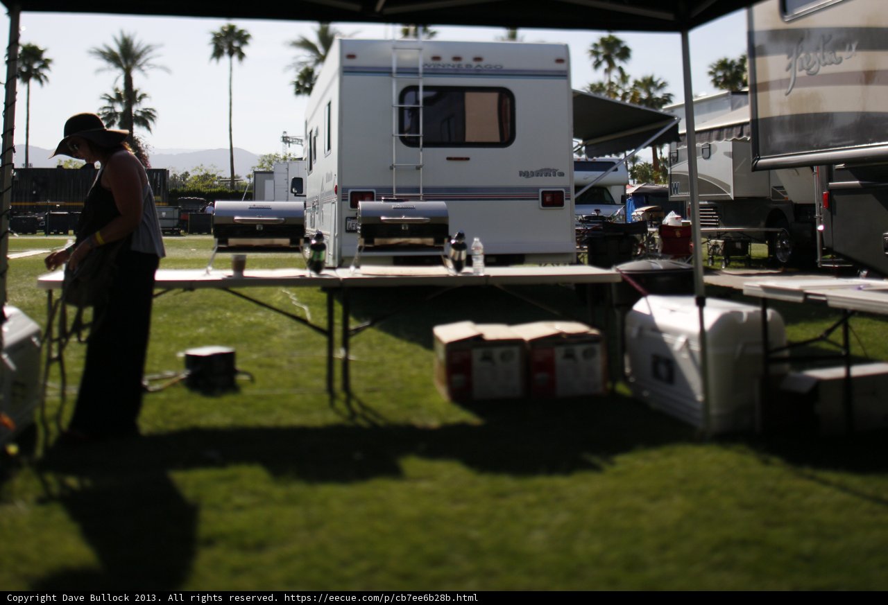 Woman with RV