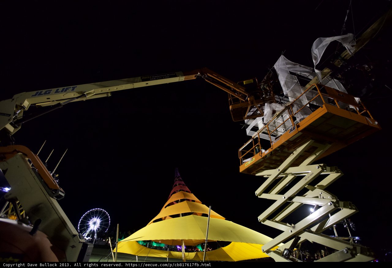 Tent Construction at Coachella