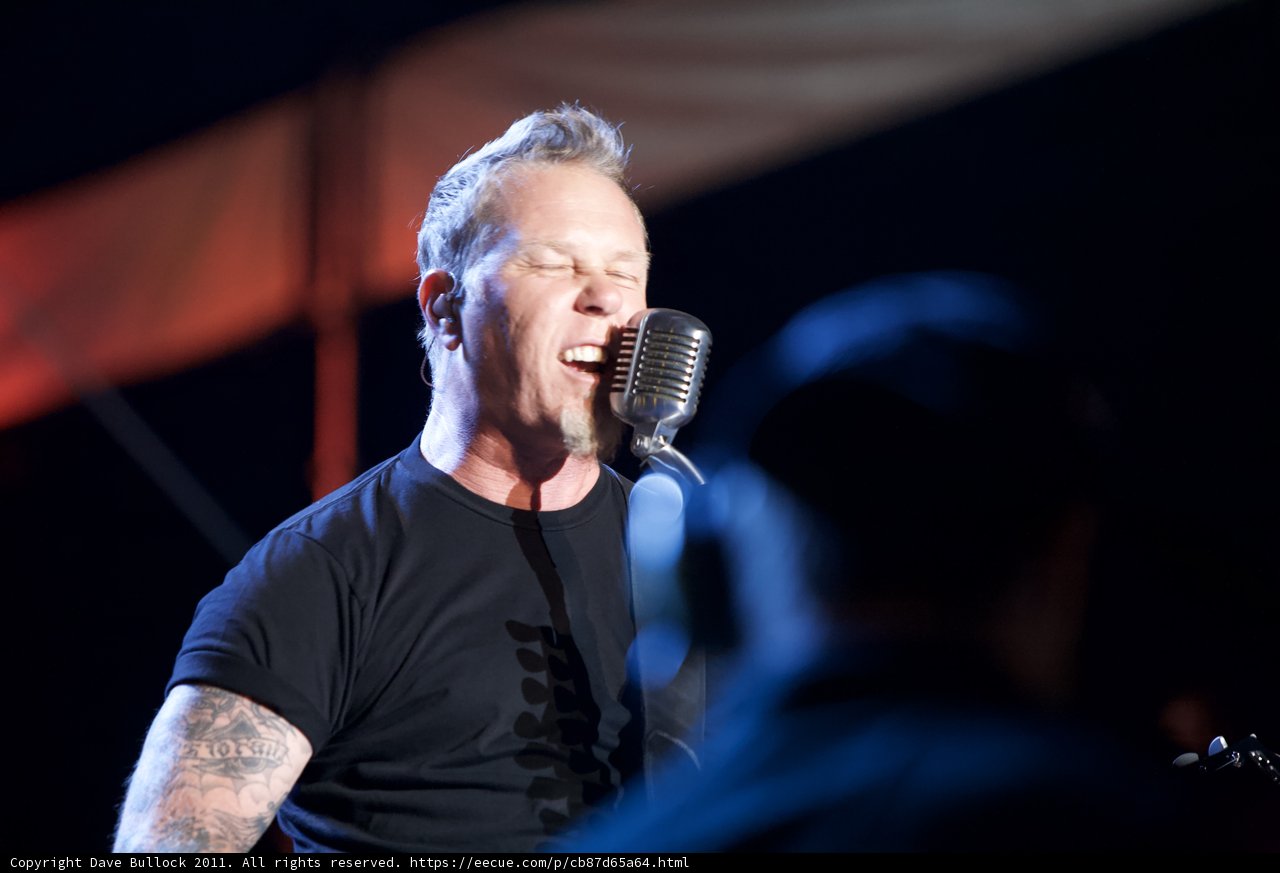 James Hetfield Rocks the Mic at Big Four Festival