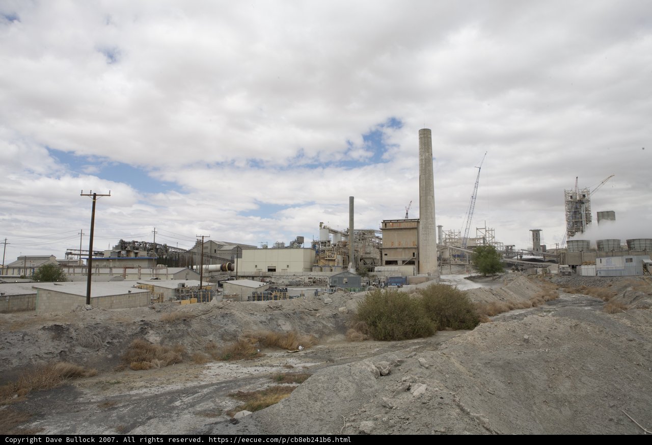 Aerial View of Cement Factory