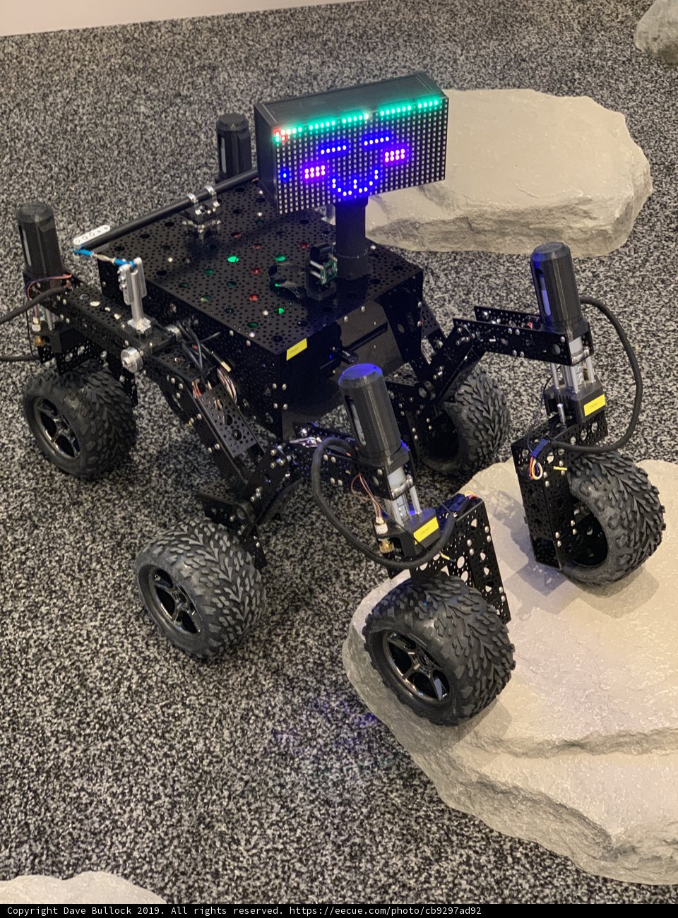 Light-Up Robot on Display