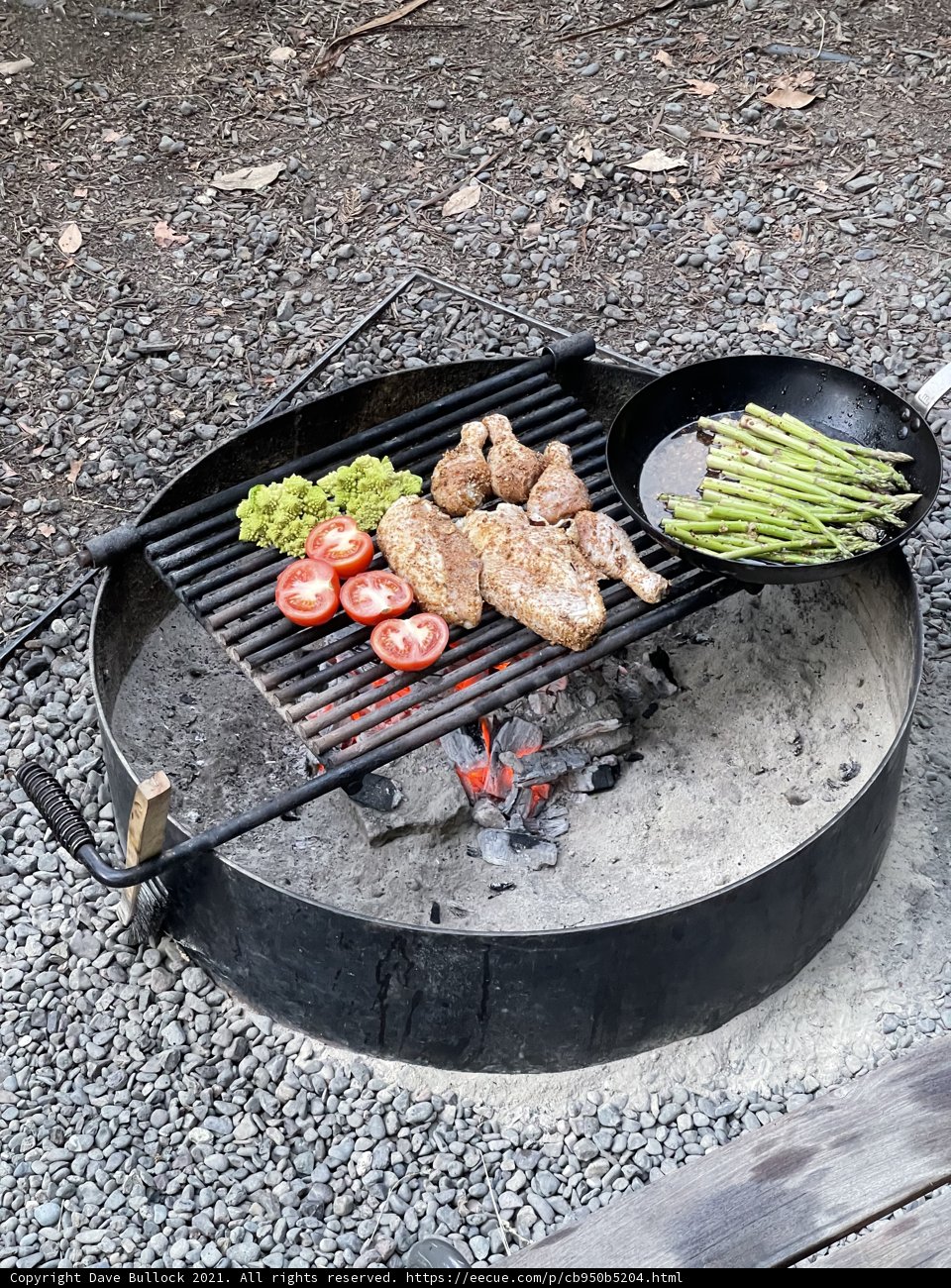 Delicious BBQ Feast on the Rocks