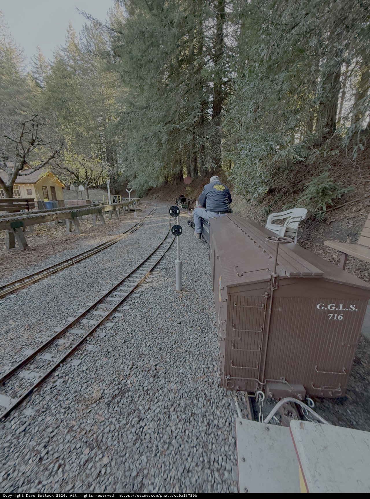 Vintage Railway Train Journey Through Forest