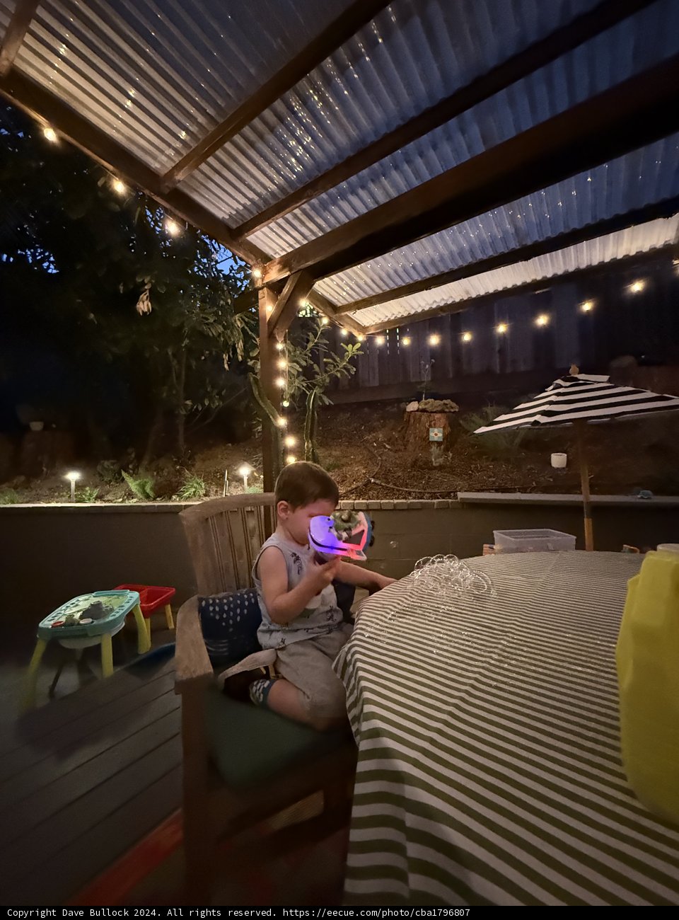 **Evening Enchantment on the Patio**