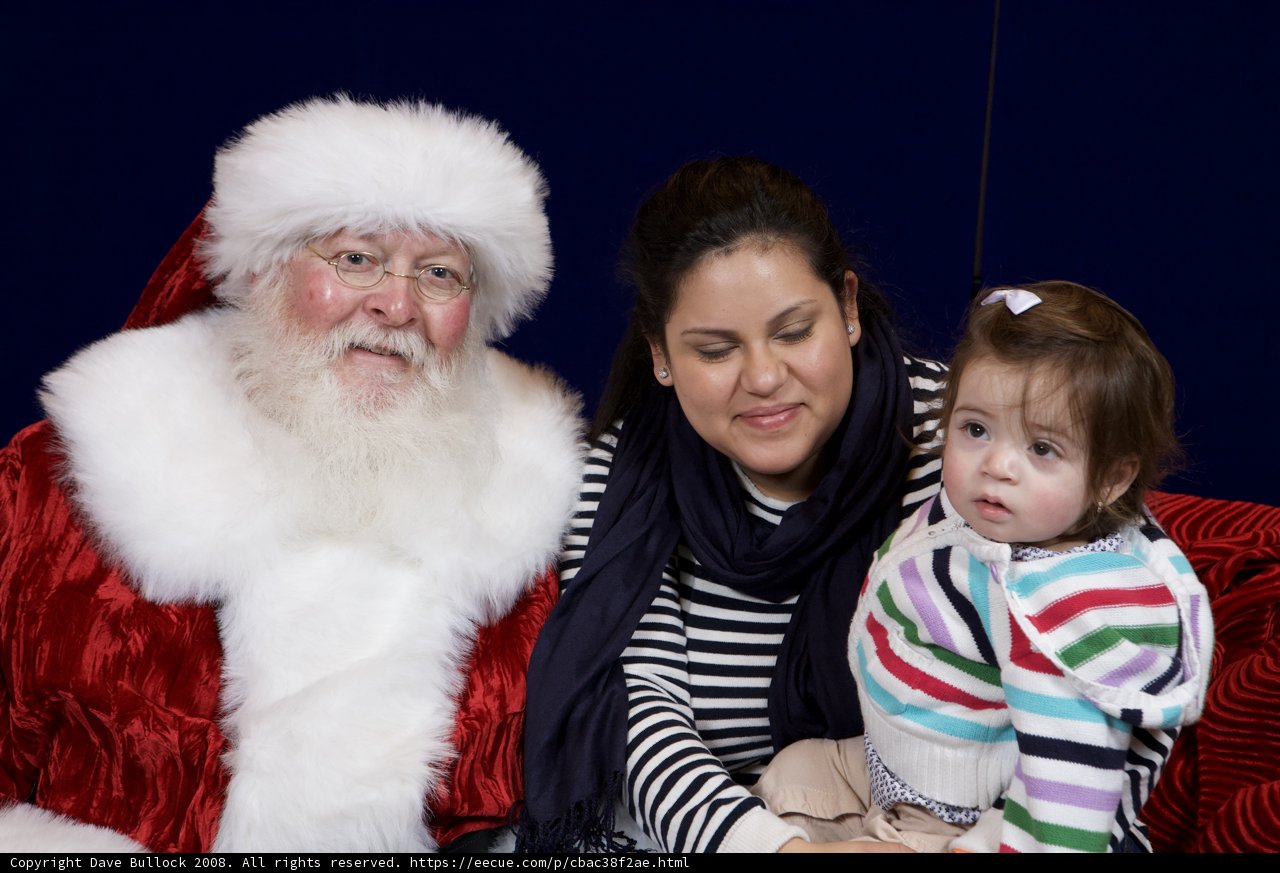 Meeting Santa at APC Christmas Party