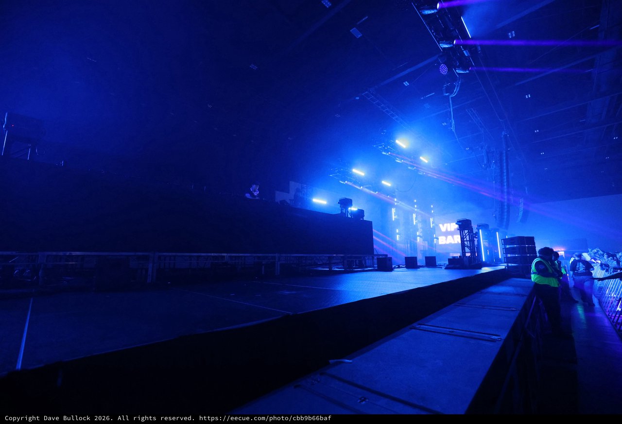 Blue Haze Over Empty Dance Floor at Wobbleland