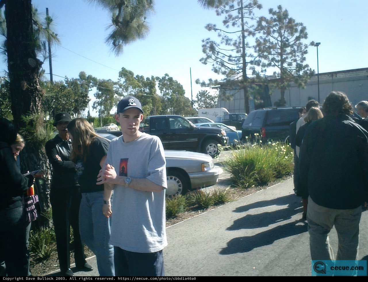 Crowd Gathered Outside Car Show