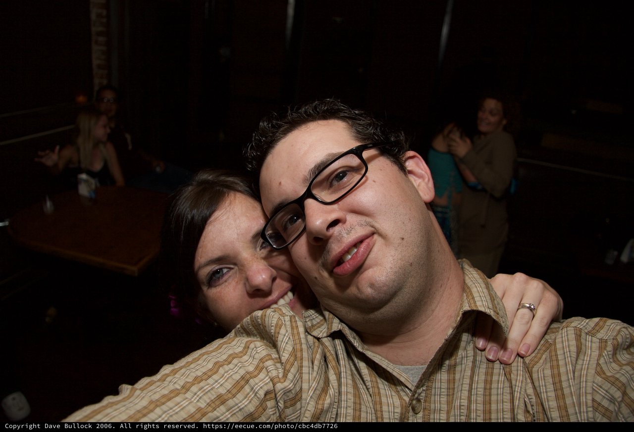 Dave and Penelope Pose Together at Art Walk