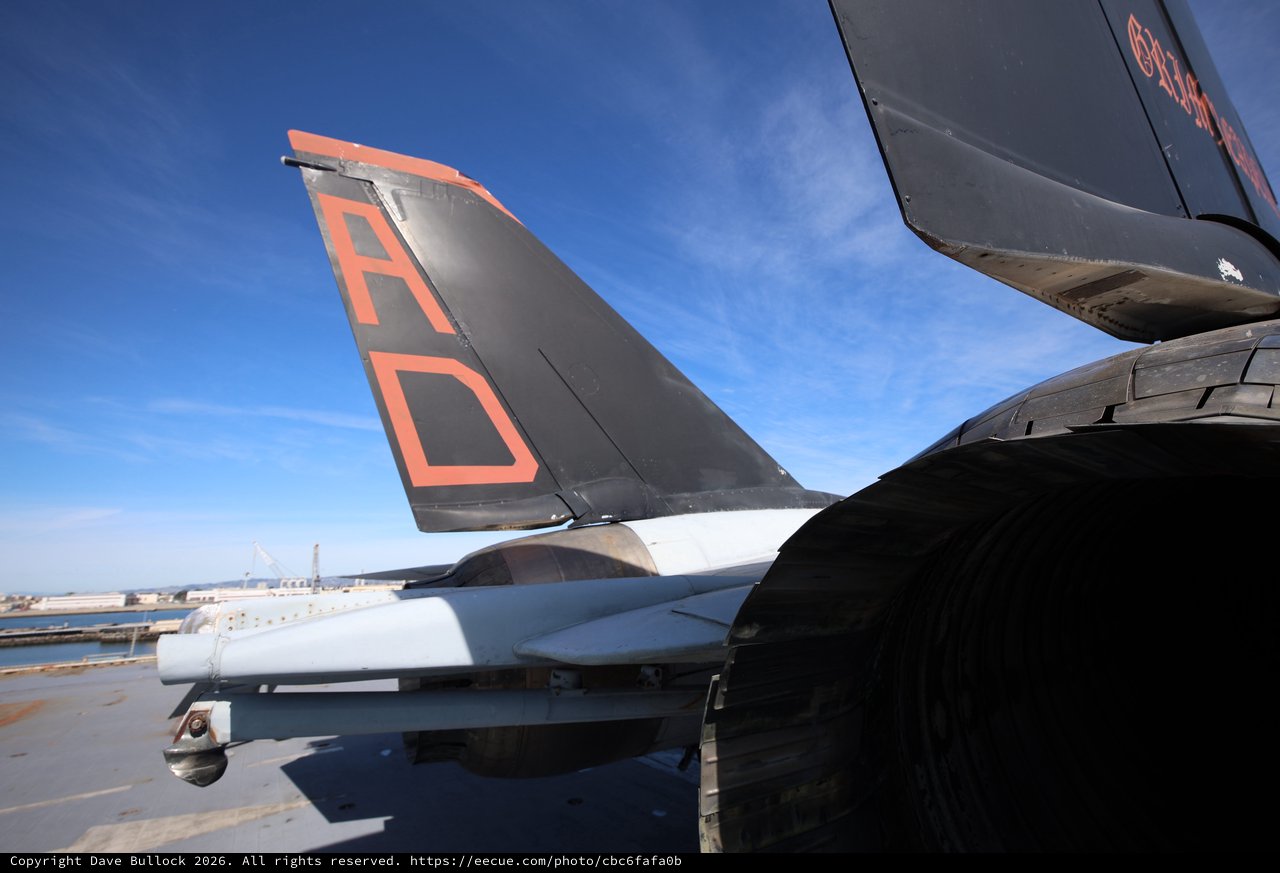 Military Aircraft Detail at USS Hornet Museum