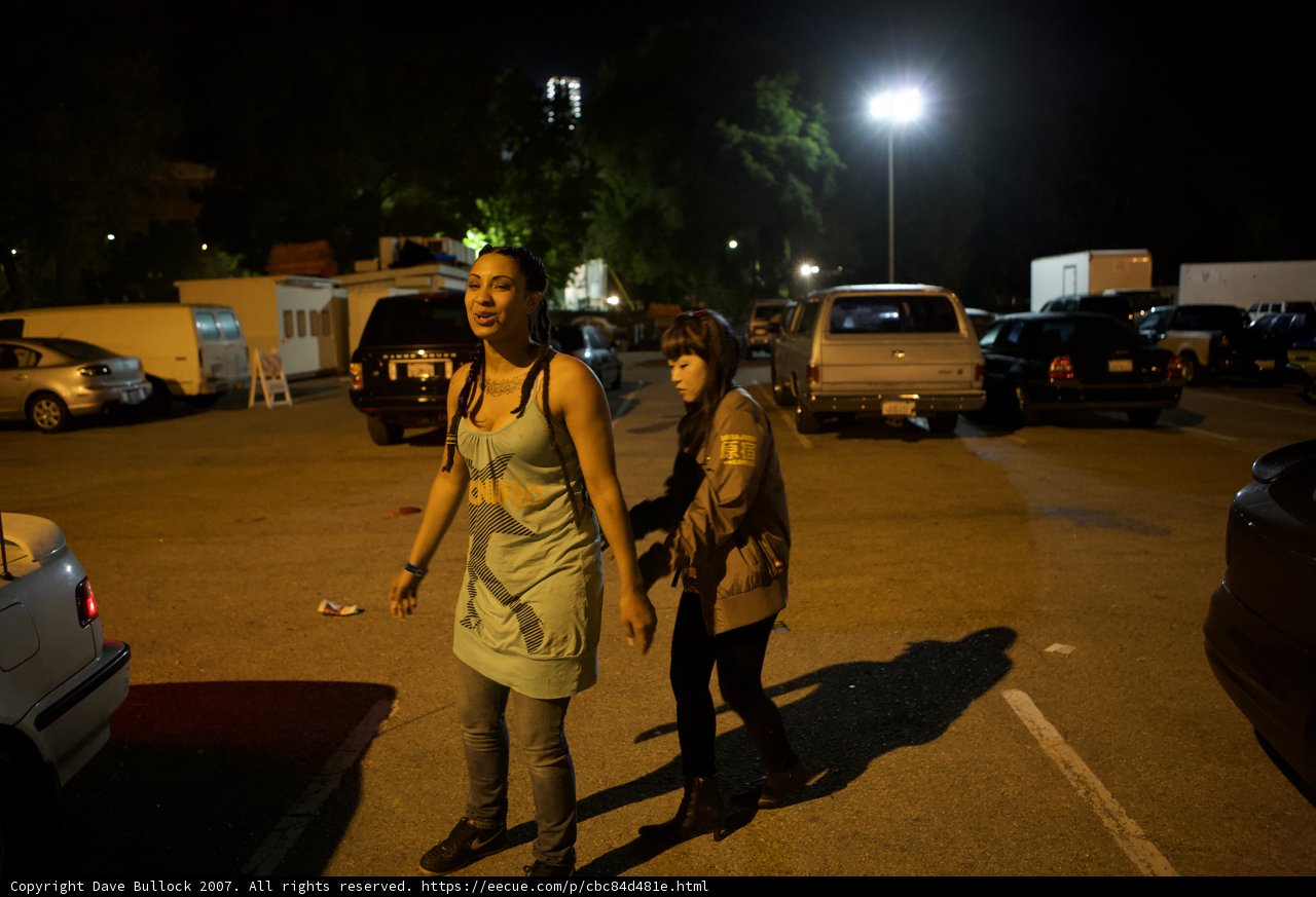 Nighttime Stroll in the Parking Lot