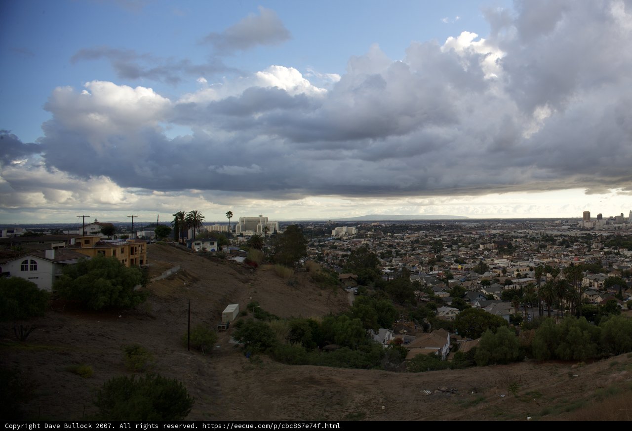 Cumulus Clouds Over the City