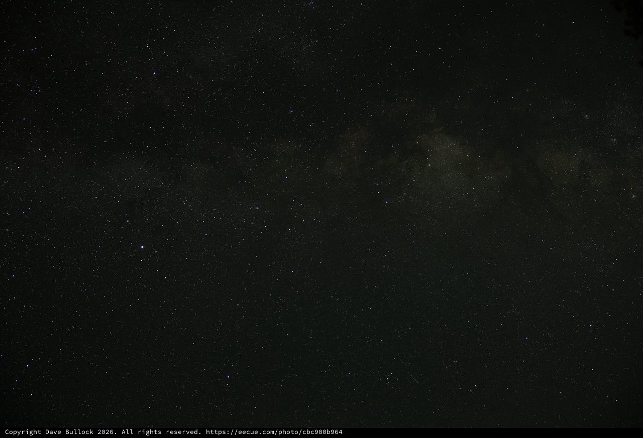 Milky Way Arches Over Mt Lassen Volcanic Park