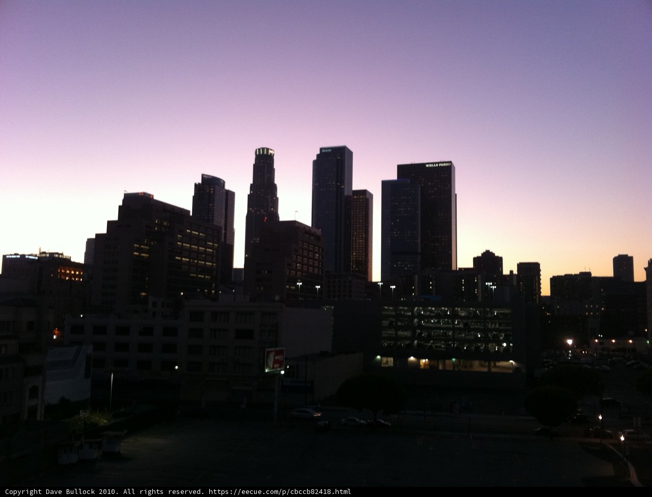Los Angeles' Metropolis at Sunset