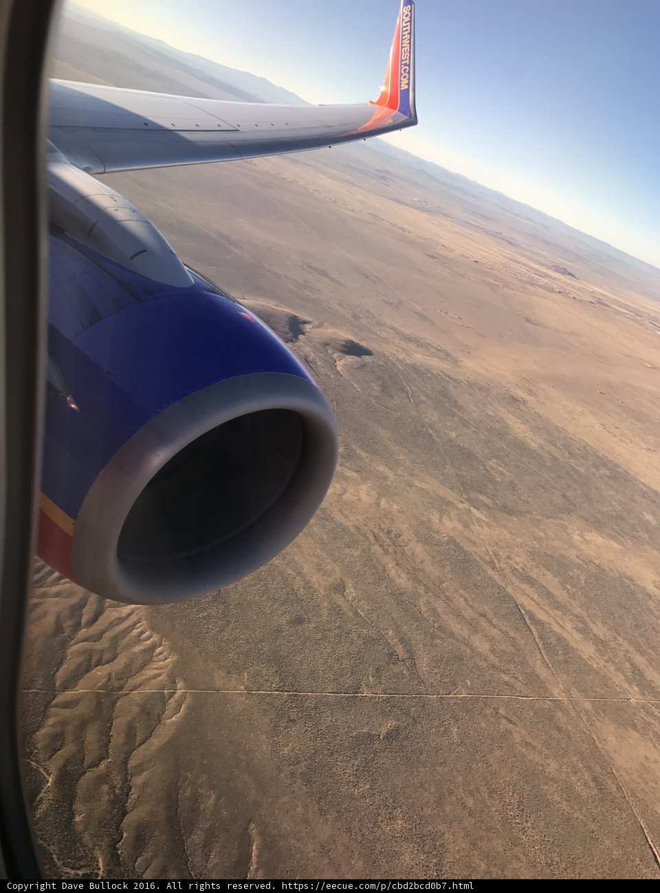 Flying over the Desert