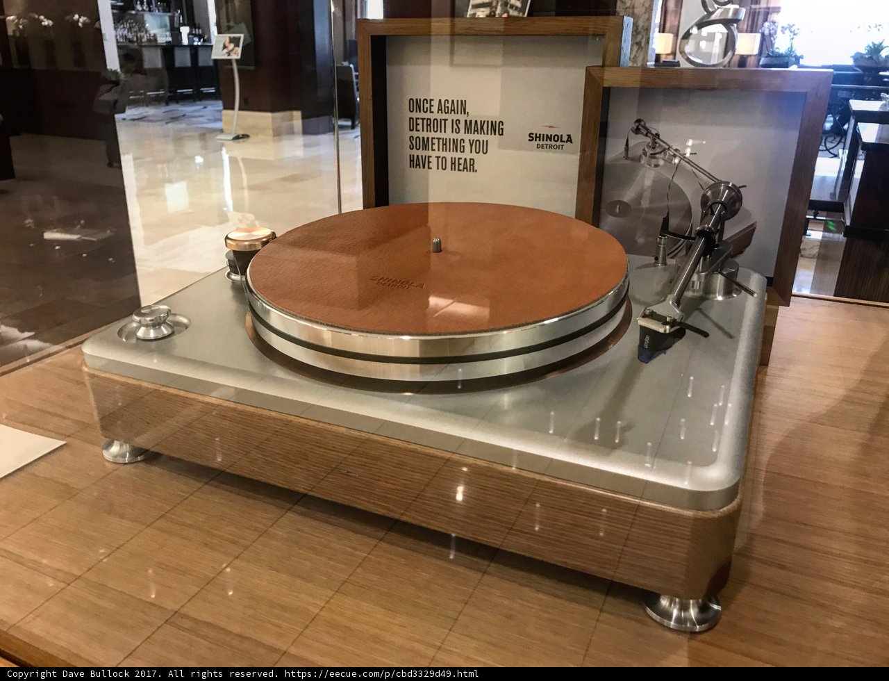 Vintage Turntable Tabletop at a Store in Detroit