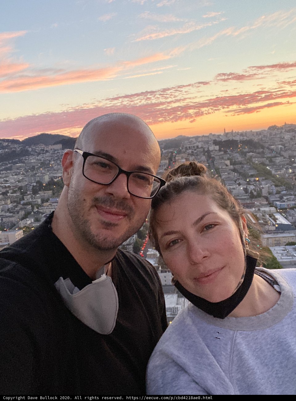 Cityscape Selfie at Sunset