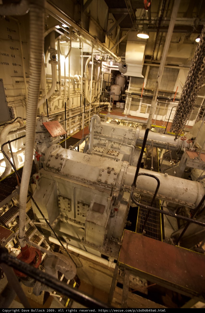 Industrial Machinery Inside the Ship