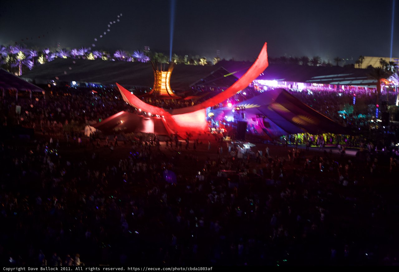 Lights and Energy at Coachella Concert