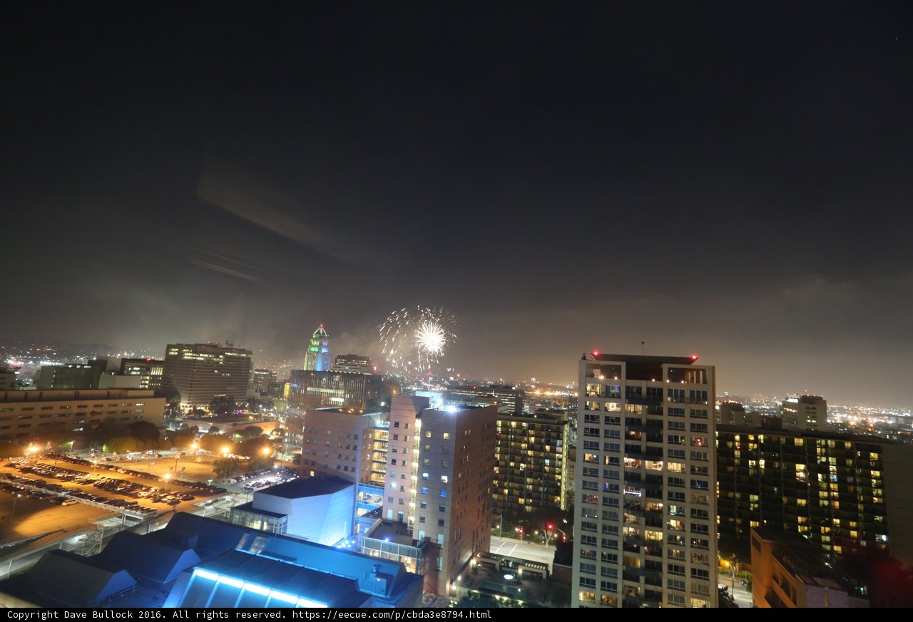Fourth of July Fireworks over the Metropolis