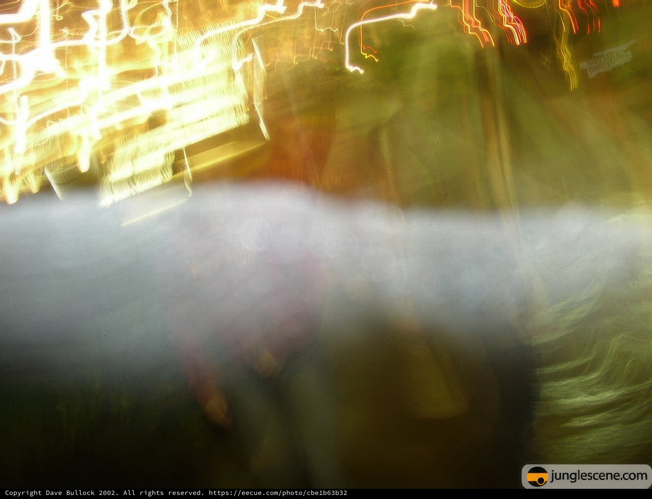 Blurry Nightlife Walk