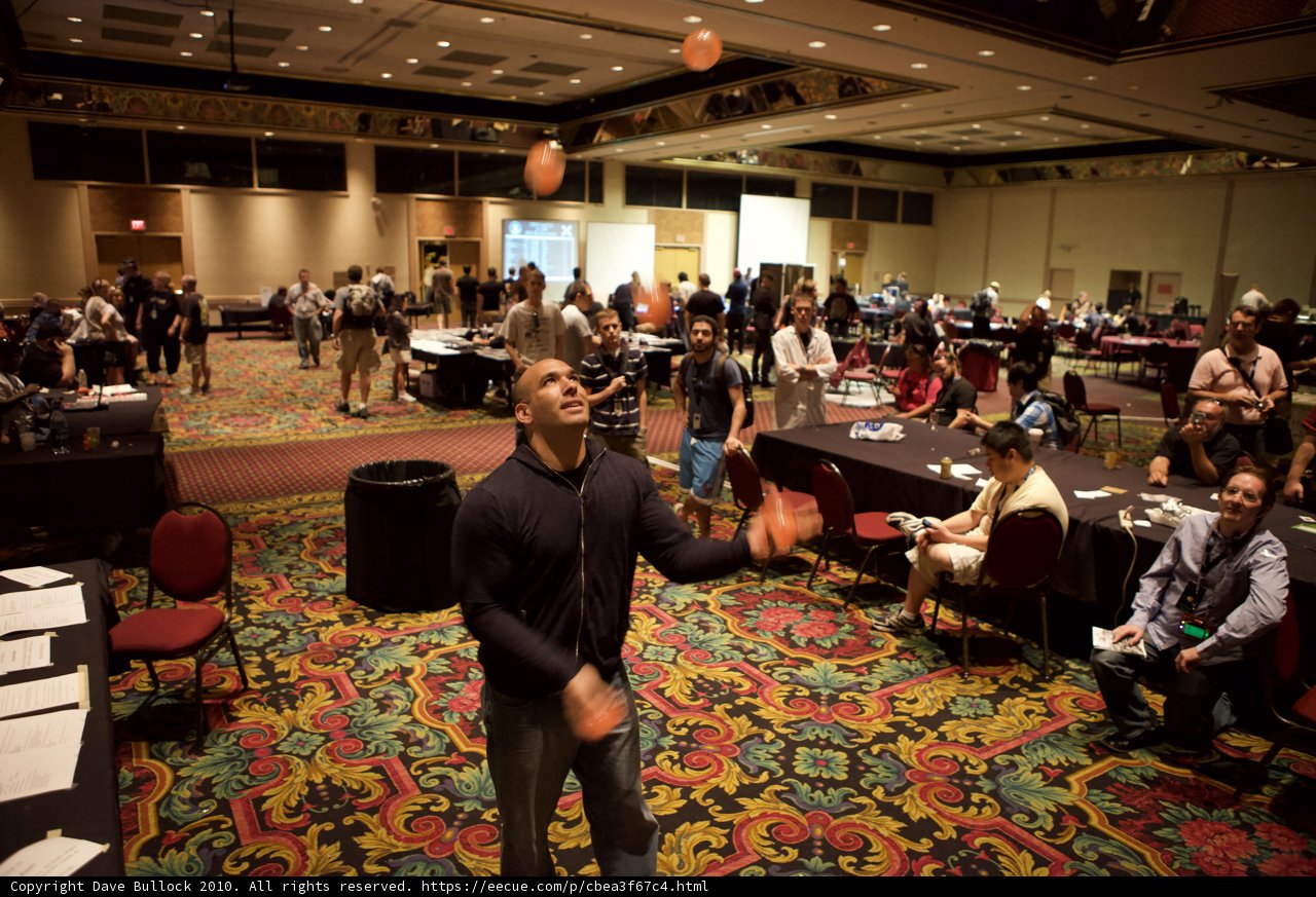 Frisbee Fun in an Urban Casino