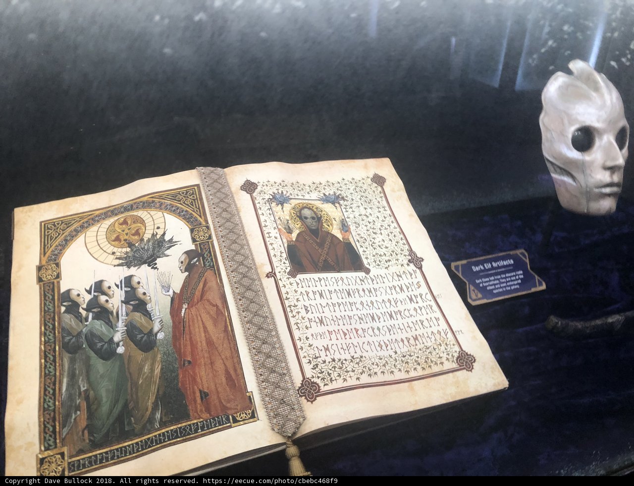 The Skull Book and Mask