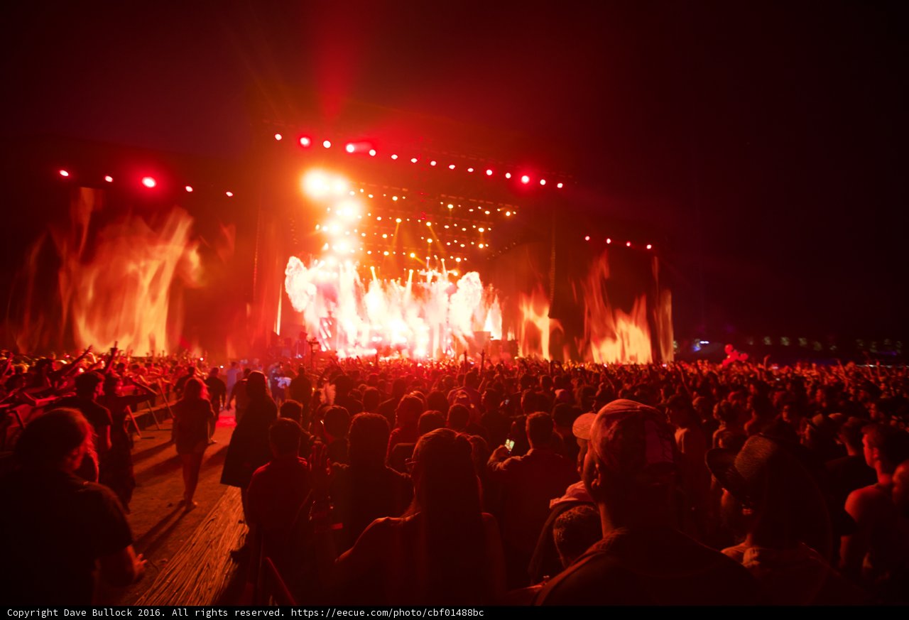 Red Smoke Rock: A Crowd at a Concert