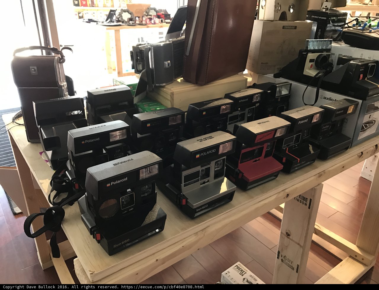 A Table Full of Cameras