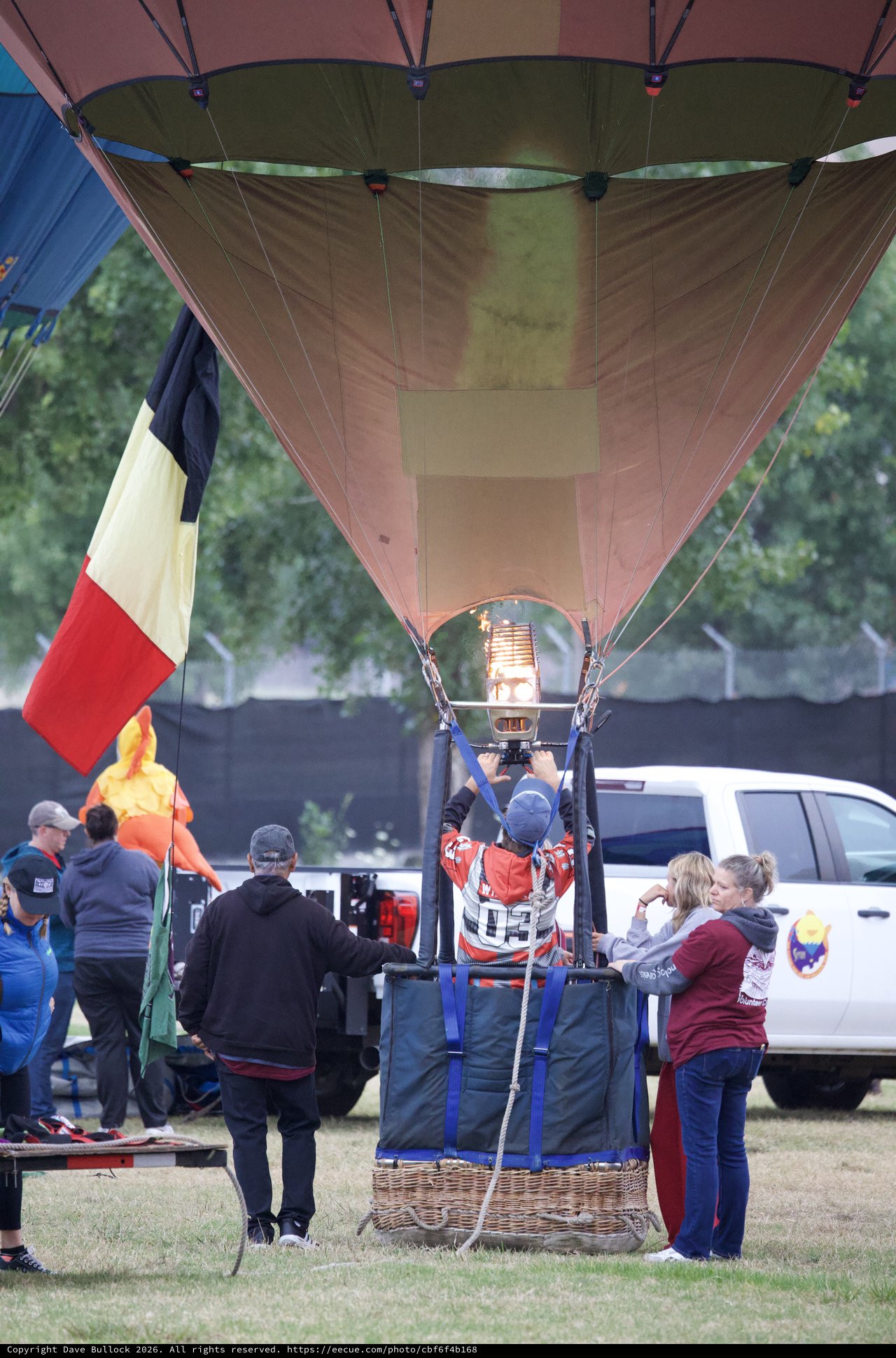 Hot Air Balloon Inflation at Sonoma County Classic