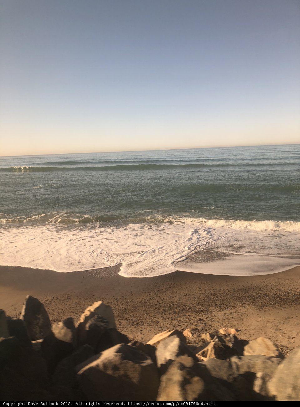 Train Window View of the Majestic Sea