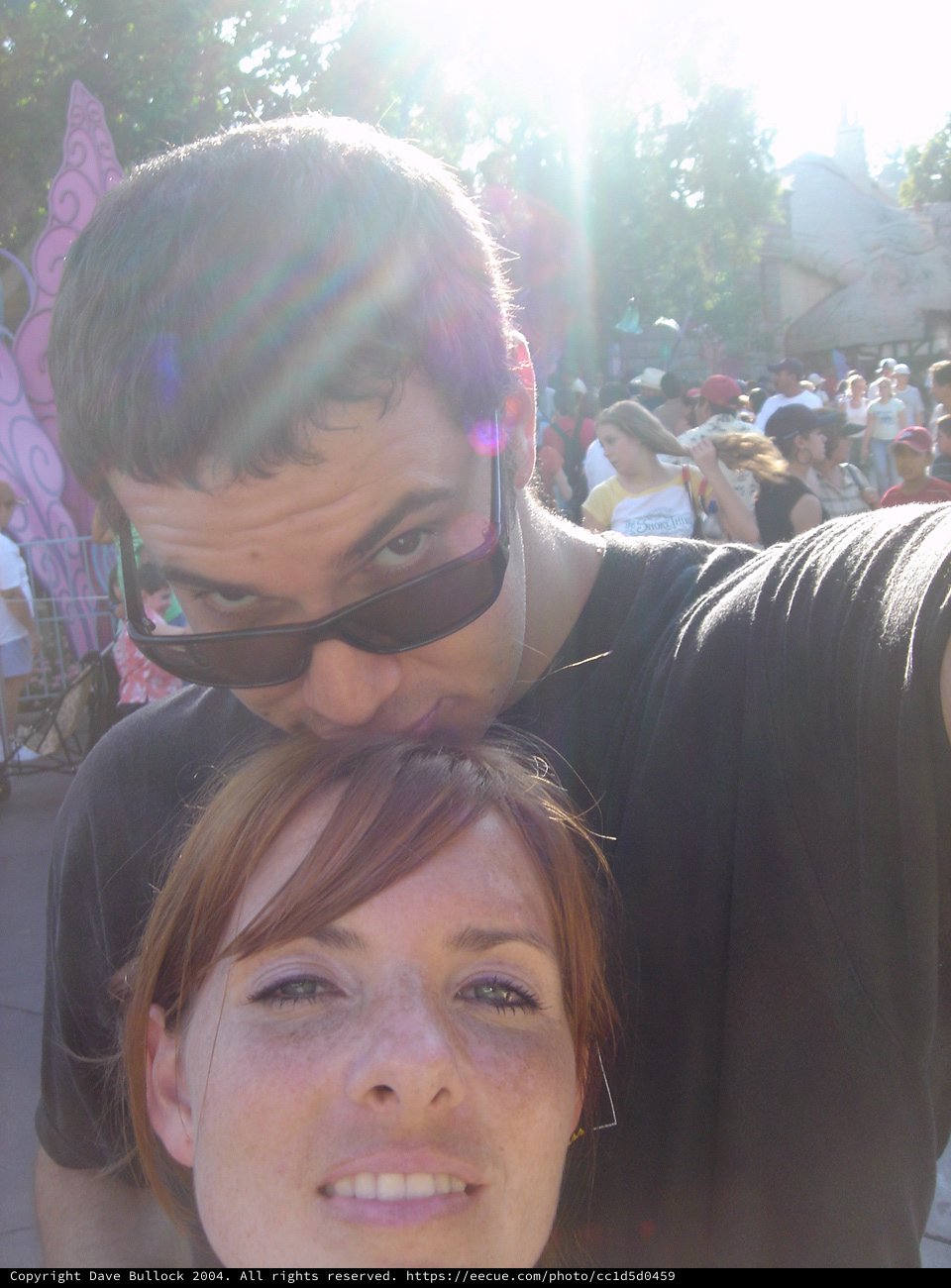 Couple Selfie at Amusement Park Summer 2004