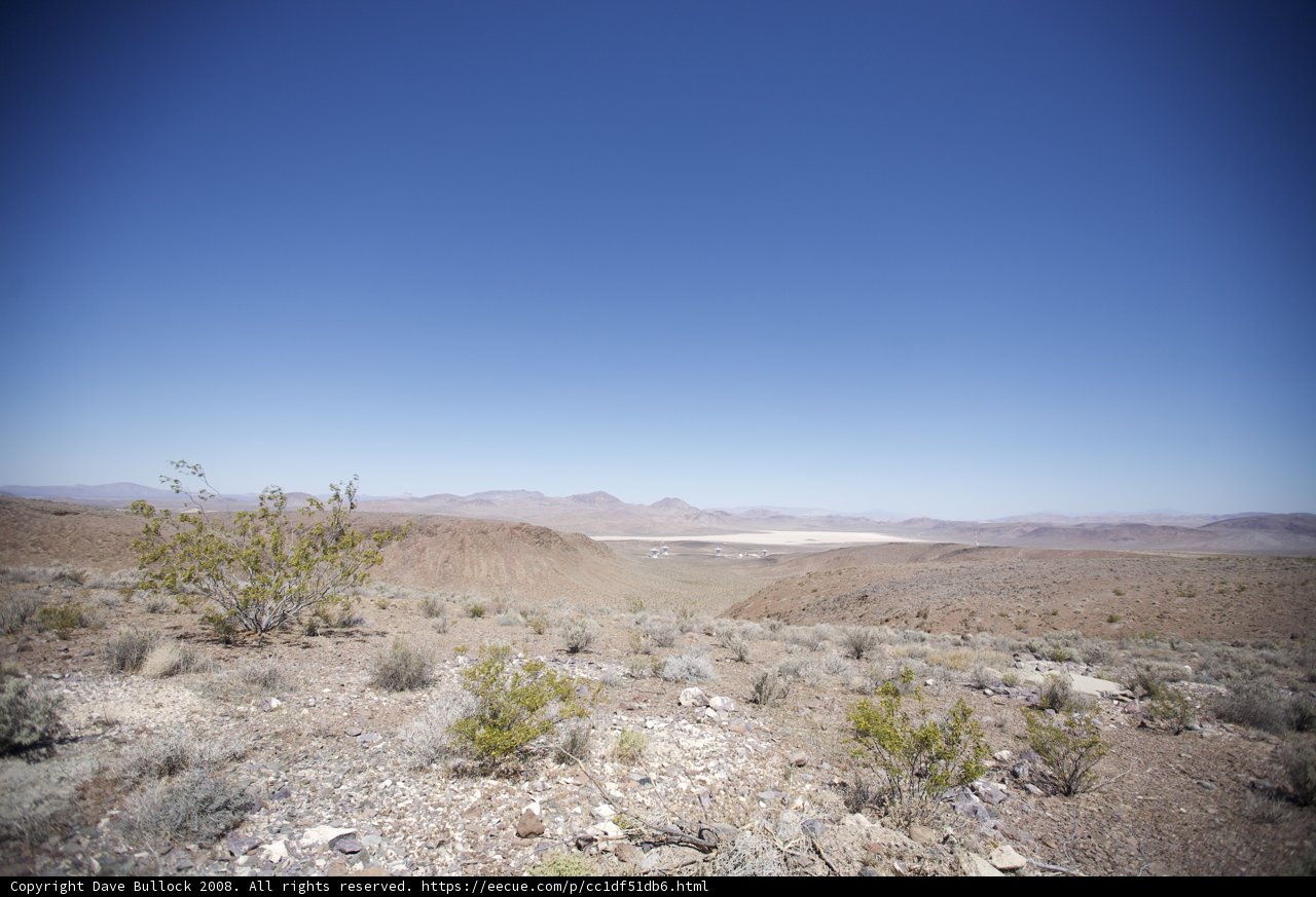 A Scenic View of the Desert from a Hilltop
