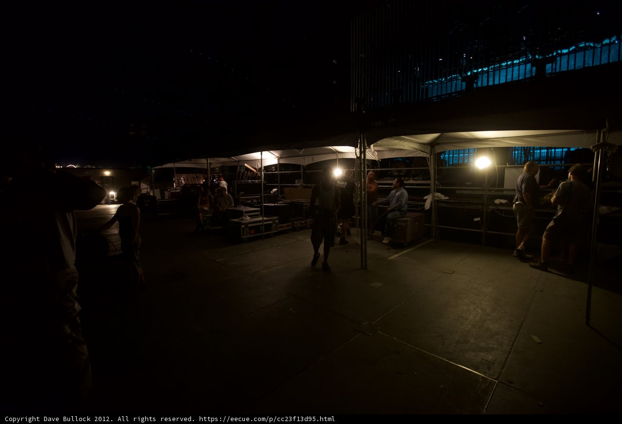 Night-time Gathering Under Tents