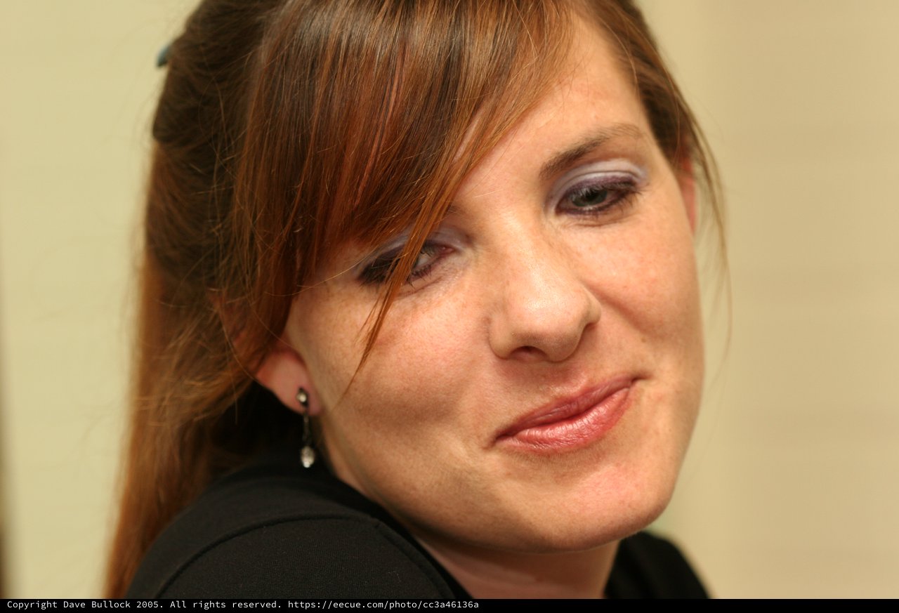 Candid Portrait of Penelope with Reddish-Brown Hair
