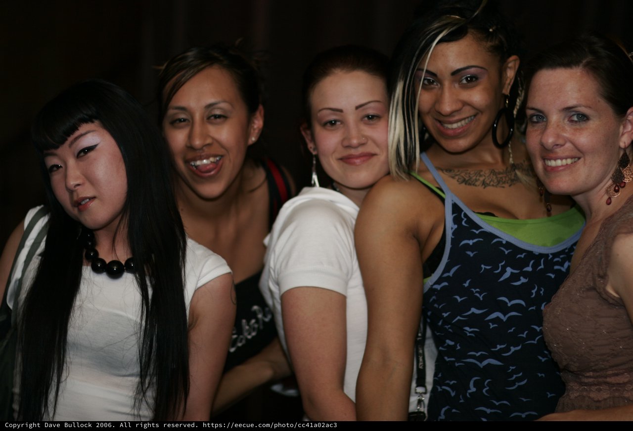 Five Women Celebrating at Respect JS Anniversary Party