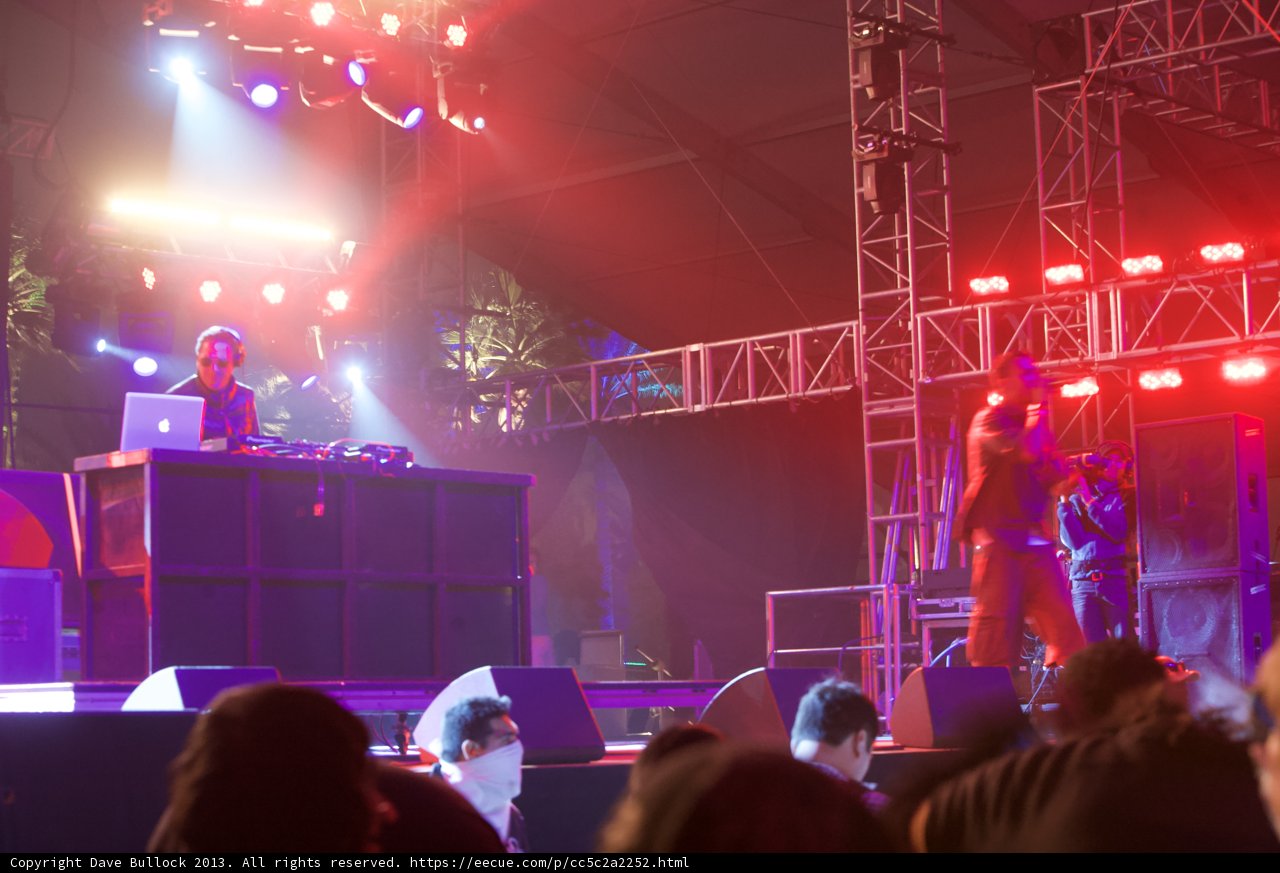 Euphoric Nightlife at Coachella Rock Concert