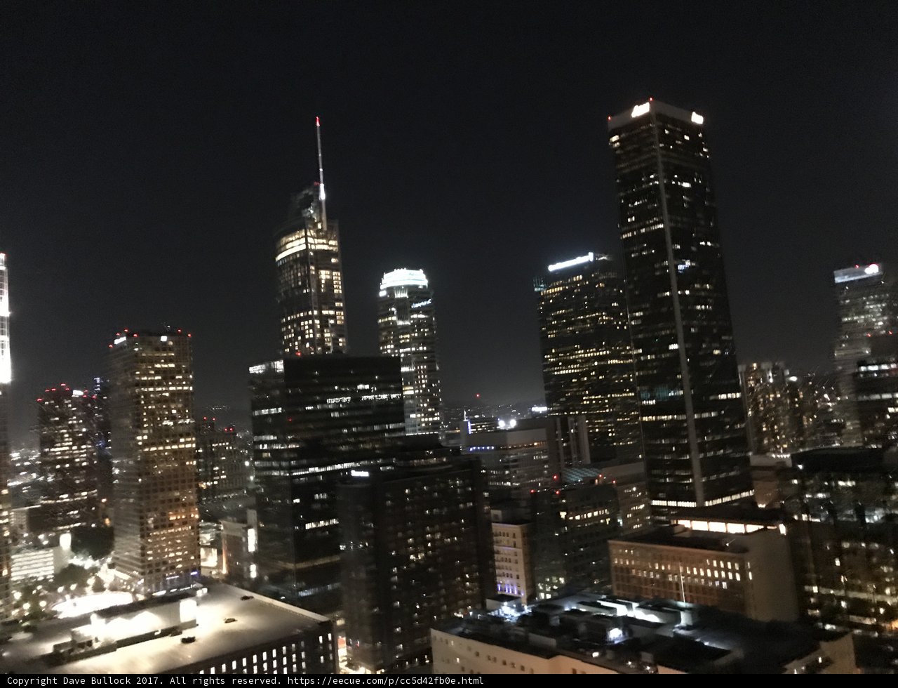 Nighttime urban metropolis