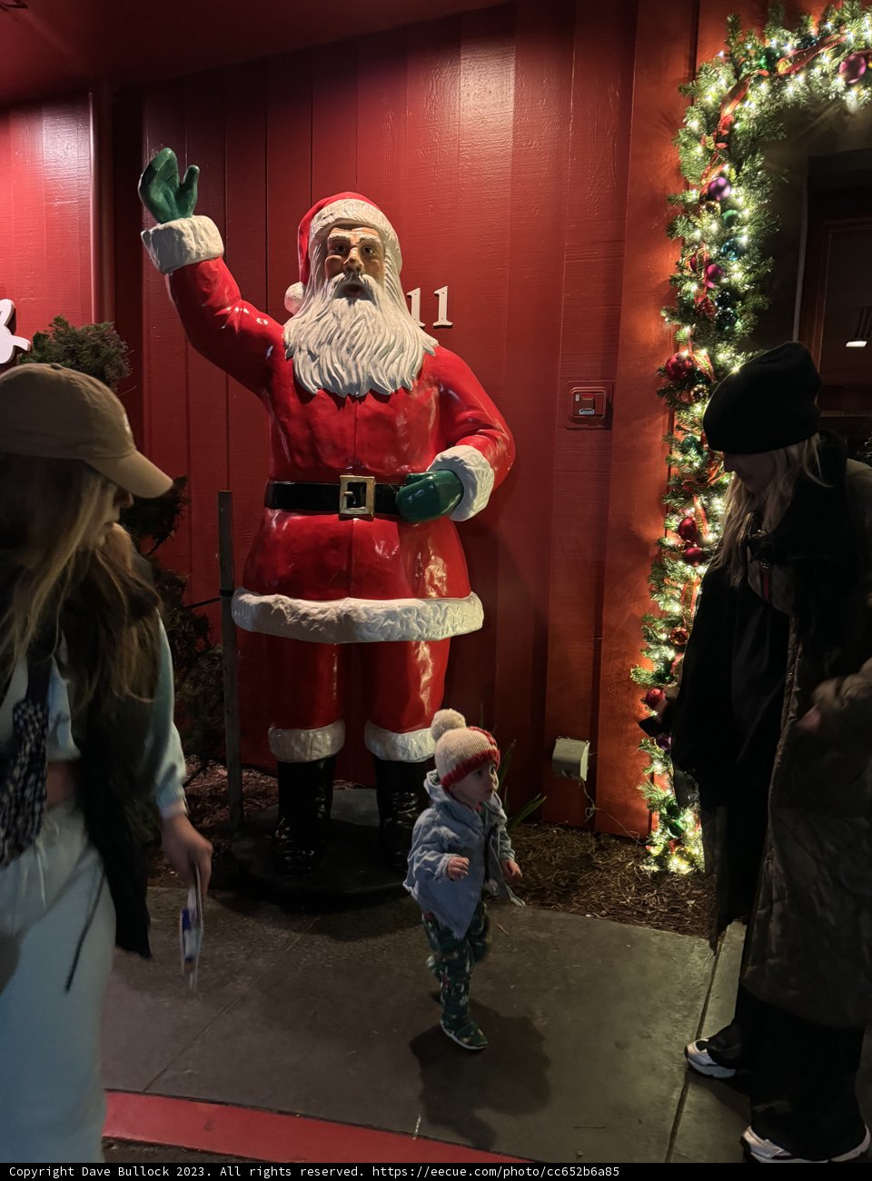 Christmas Spirit in Thanksgiving: Santa Claus Statue