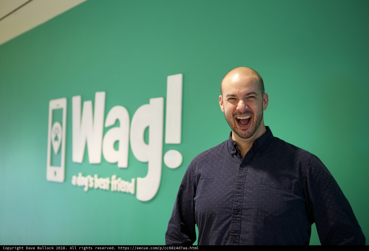 Dave B posing with WAG logo