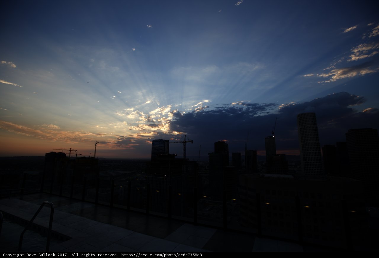 Sunset over the City