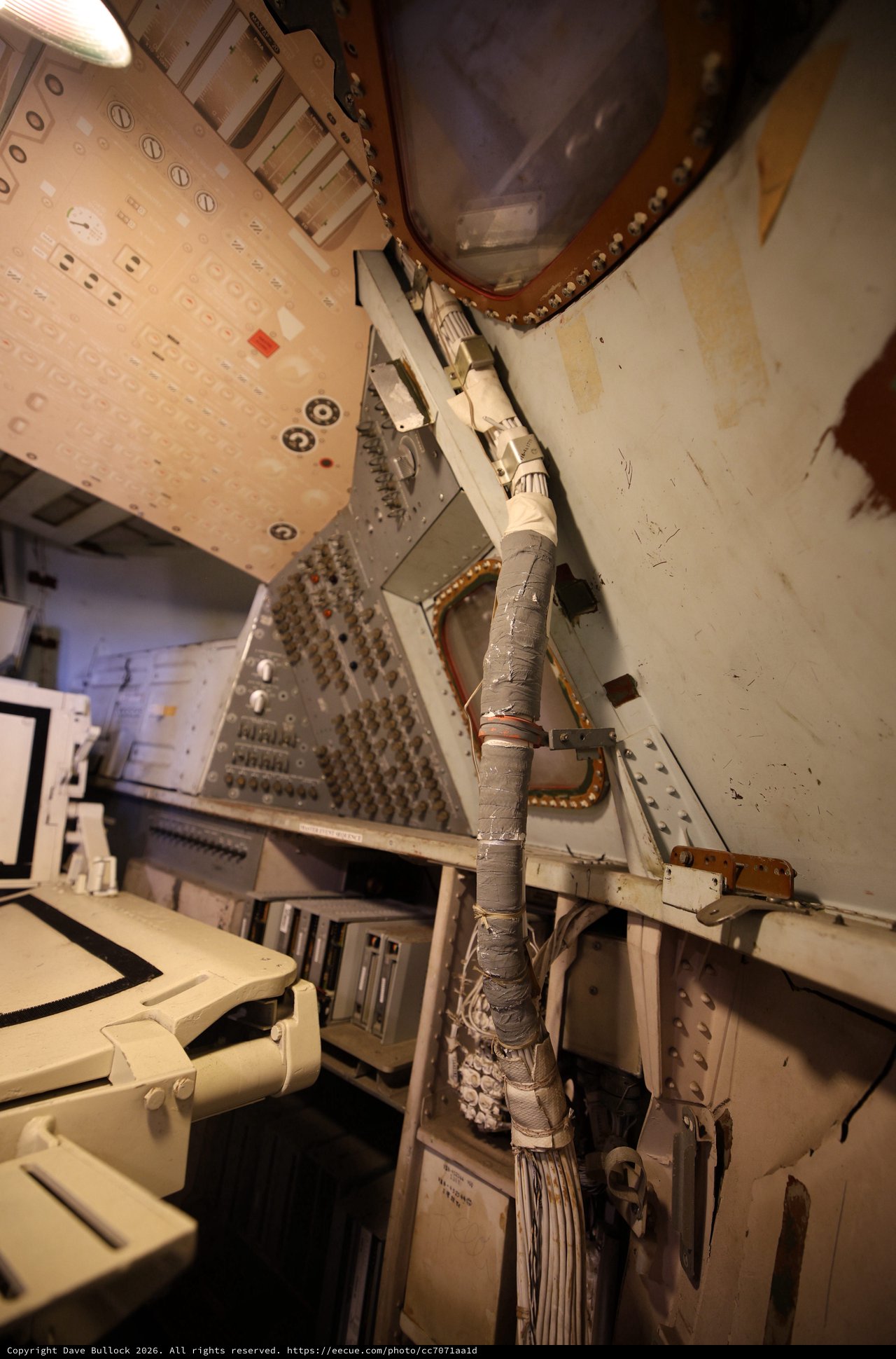 Apollo Command Module Interior Control Panel at USS Hornet