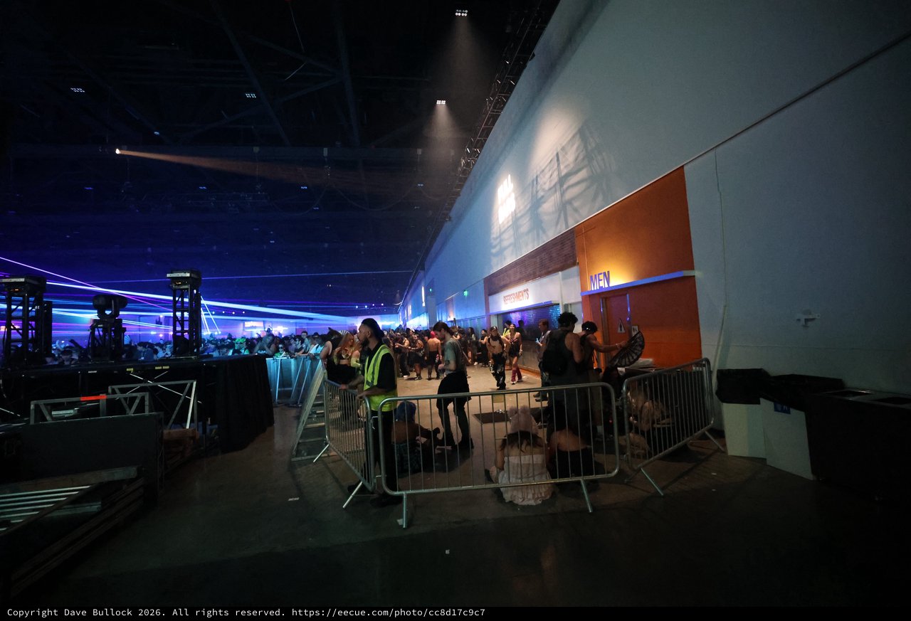 Laser-Lit Dance Floor at Wobbleland 2026 Festival