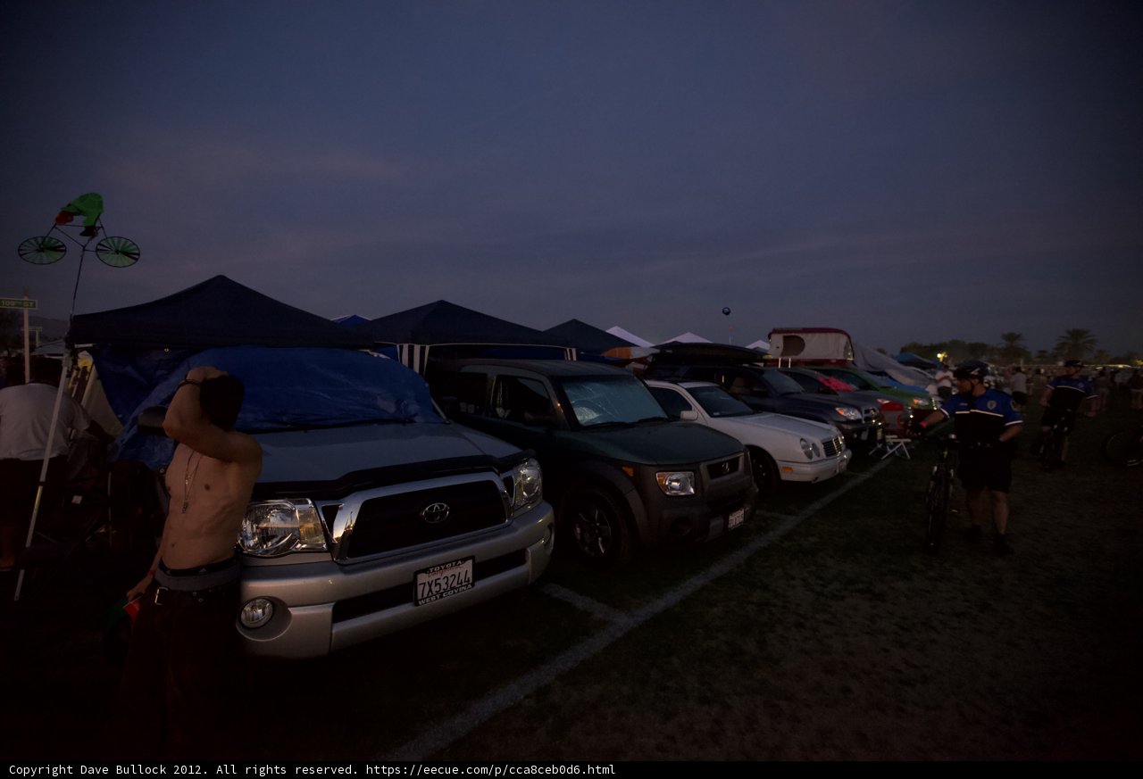 Nighttime Hangout at Coachella