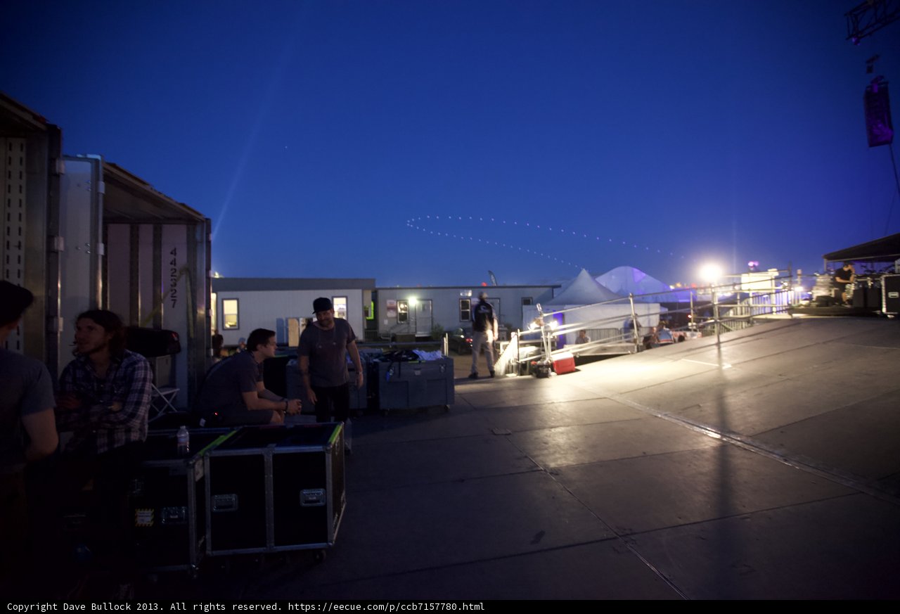 Nighttime Airport Gathering